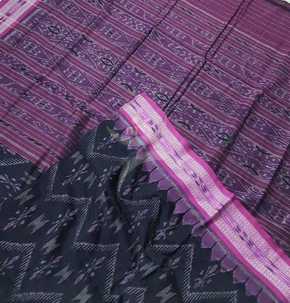 Handloom sambalpuri merserised pure cotton saree.