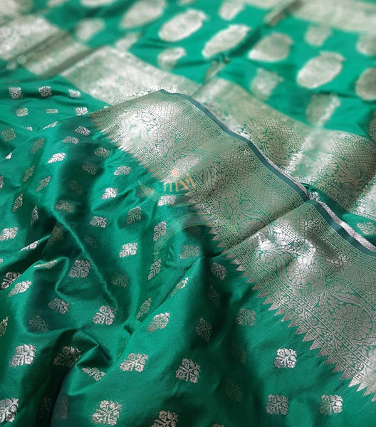 Dupion silk with resham benaras brocade saree.