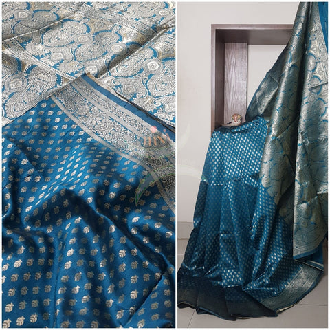 Art silk benarsi brocade saree