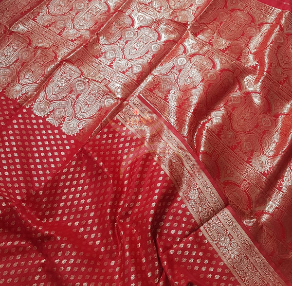 Art silk benarsi brocade saree