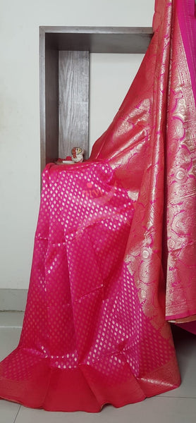 Art silk benarsi brocade saree