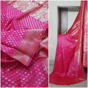 Art silk benarsi brocade saree