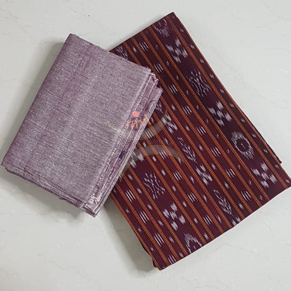 Handloom cotton sambalpuri woven suit set