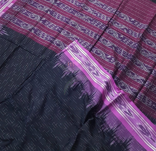 Handloom sambalpuri woven merserised pure cotton saree.