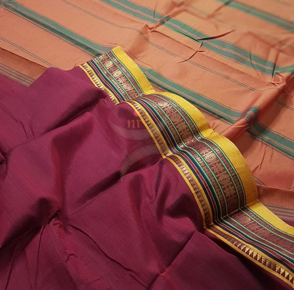 Merserised south cotton saree