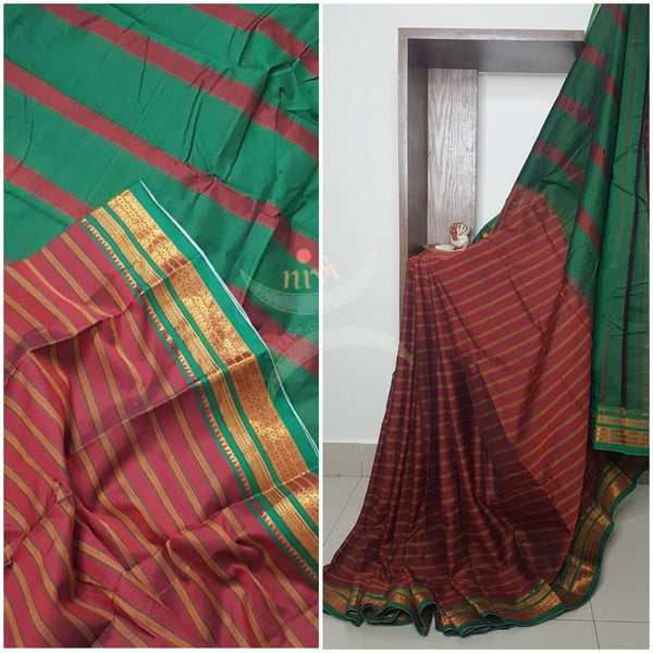 Merserised south cotton saree