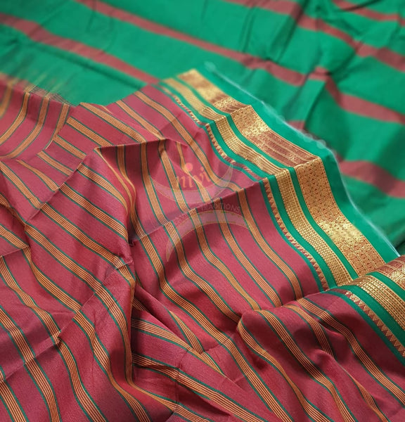 Merserised south cotton saree