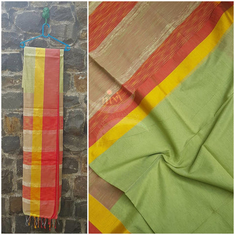 Bengal handloom cotton with geecha pallu