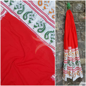 Handloom chennur silk kalamkari dupatta