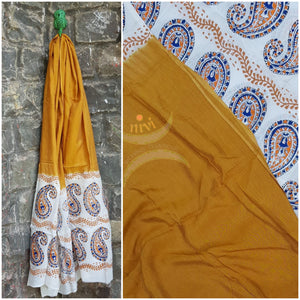 Handloom chennur silk kalamkari dupatta