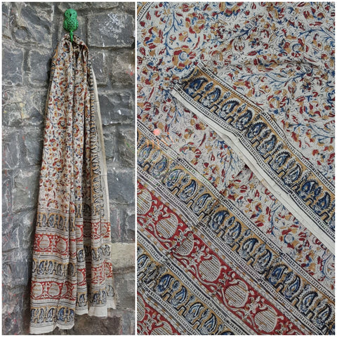 Handloom kalamkari cotton dupatta