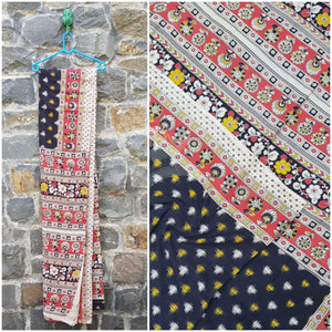 Handloom cotton kalamkari saree with blouse piece