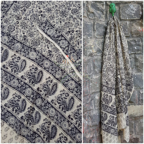 Handloom kalamkari cotton dupatta