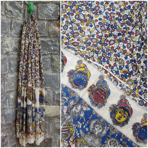 Handloom kalamkari cotton dupatta