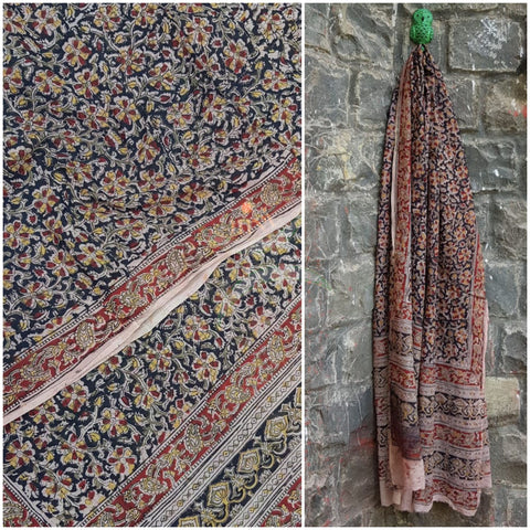 Handloom kalamkari cotton dupatta