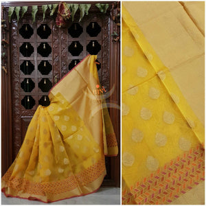 Silk cotton Benaras Brocade