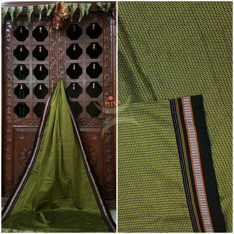 Moss Green Khun/Khana Dupatta.