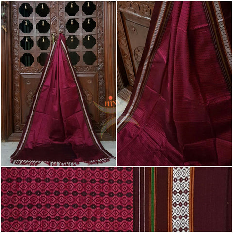 Bright Pink Khun/Khana Dupatta.