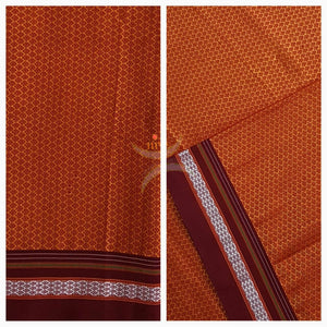 Khun/khana running material in Orange and Maroon combination
