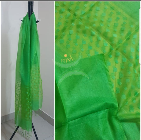 Green kota silk dupatta