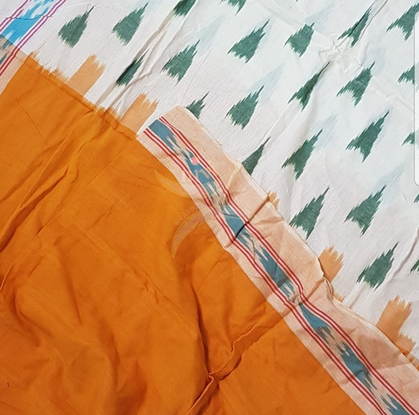 Handloom pochampalli ikat cotton duppata